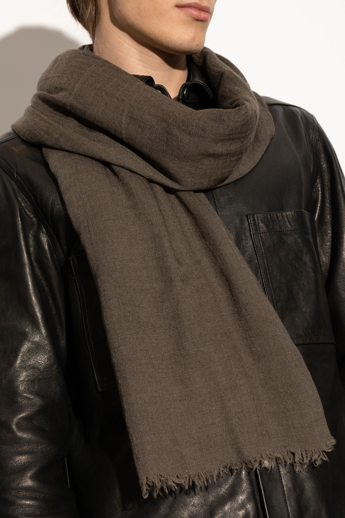 ジャケット・アウター Rick Owens GLEAM SCARF Gleam Scarf in Black – SVRN